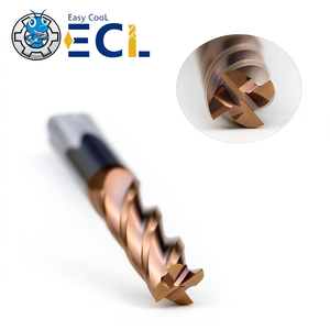 Fresa de extremo esférico de carburo de tungsteno con recubrimiento de TiAlN de 2 filos ECI para CNC - Product Image 2