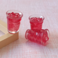 100 mini tasses à café en résine, modèles de verres simulés, jouets décoratifs pour maison de poupée, accessoires miniatures pour jardin féerique