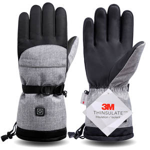 Guantes cálidos de invierno Tecnología de pantalla táctil Nylon Cross-Border Guantes de esquí con calefacción impermeables para ciclismo Snowboard Nueva calefacción - Product Image 1