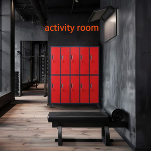 Tủ khóa thép nặng 10 ngăn có khóa tự đóng cửa 68-111 LB dung tích để lưu trữ trường học - Product Image 3