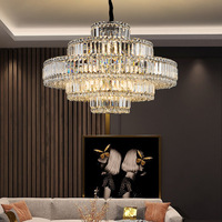 Plafonnier Led suspendu en cristal, design nordique de luxe, luminaire de plafond moderne, idéal pour un Restaurant ou un hôtel 5 étoiles