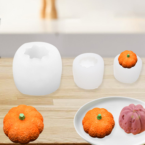 Reusable DIY 3D <strong>Pumpkin</strong> Silicone Candle <strong>Molds</strong> for Candle Making Food Grade Silicone Fondant <strong>Molds</strong> - Product Image 1