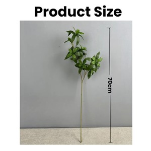 Plante d'Andromède japonaise artificielle au toucher réel personnalisé Latex 70cm 6 branches tige <span class=keywords><strong>Japonica</strong></span> pour décorations de mariage à la maison - Product Image 2