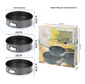 Piccola teglia rotonda in acciaio al carbonio con fondo non aderente a molla <span class=keywords><strong>per</strong></span> friggitrice ad aria - Product Image 4