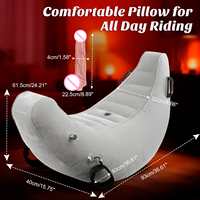 Coussin gonflable vibrant et oscillant pour jeux BDSM, avec menottes de bondage, pour chaise ou canapé sexuel