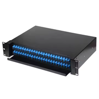 48-Core ODF Fiber OpticSC/UPC/APC port LC 96 konektor inti digunakan untuk jaringan FTTH 4G kompatibel Panel Patch 24-Core