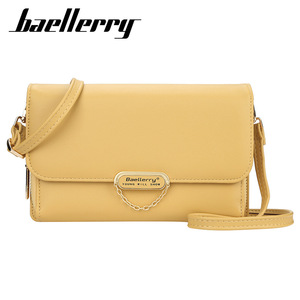 กระเป๋าสะพายข้างผู้หญิง Baellerry หนัง PU สายปรับได้ ป้องกันการโจรกรรม สีพื้น กระเป๋าคาดอก สำหรับใช้ในชีวิตประจำวัน - Product Image 1