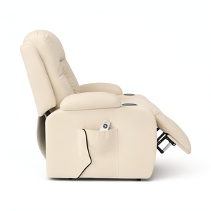Salon moderne <span class=keywords><strong>Fauteuil</strong></span> <span class=keywords><strong>en</strong></span> <span class=keywords><strong>cuir</strong></span> Chaise de cinéma sectionnelle Home Cinéma Canapés-lits inclinables Chaise pour personnes âgées - Product Image 3