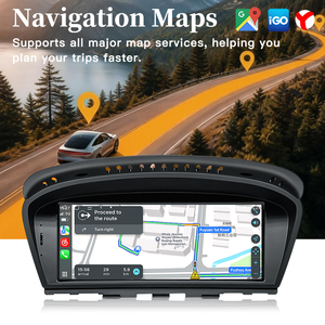 Radio para coche STWEI de 8.8 pulgadas con sistema Android para BMW E90 E91 E92 E93 2009-2012, sistema CIC, CarPlay inalámbrico, GPS, 6+64GB - Product Image 3