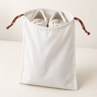 Sac à bougies en coton et lin de haute qualité à fond rond avec cordon de serrage, pochette à bougies, sac à cosmétiques en mousseline de coton naturel, sac anti-poussière