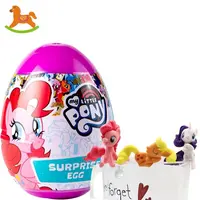 Plastic Collectible Pony Surprise Egg Toys, Candy