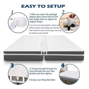 Kit de conversion Kingworth Twin en King, connecteur de matelas, pont de lit en mousse - Product Image 5