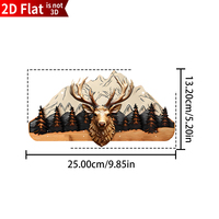 Meilleur chasseur de tous les temps Porte-clés mural à un niveau 4 crochets pour clés Sculpture sur bois Décor pour le stockage d'outils Installation facile