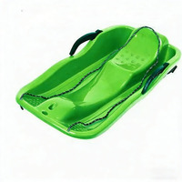 Toboggan d'hiver multi-usages pour le plaisir familial en plein air, glisse sur la neige, l'herbe, le sable, matériau PE durable