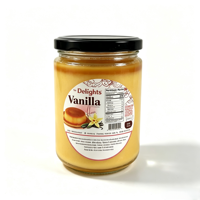 Étiquettes personnalisables en vinyle UV imperméable autocollantes pour emballages alimentaires, étiquettes en rouleau OEM de marque privée pour pots de pudding, flans et verres