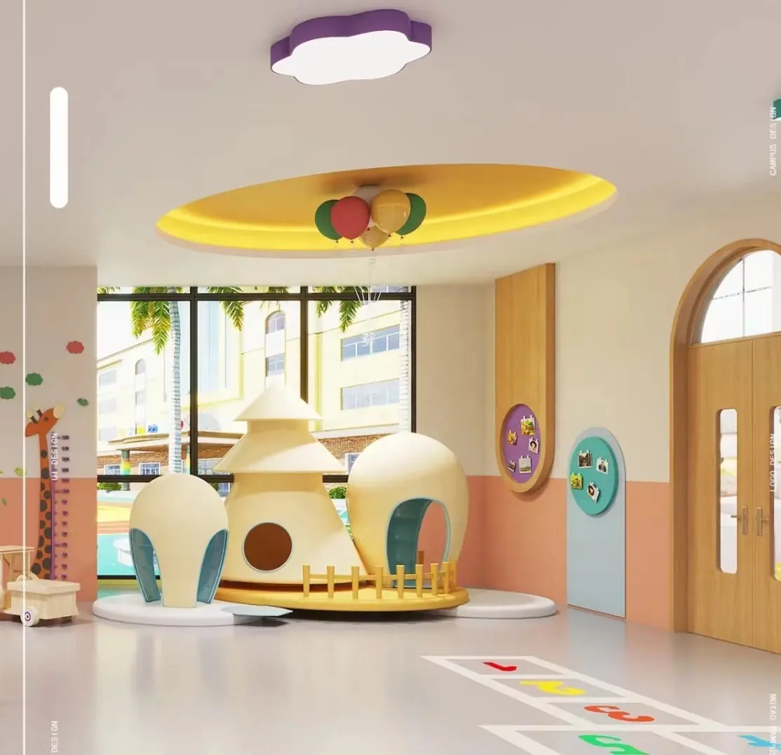 Neues modernes natürliches Design Tagesplays Kinderzimmer Lobby-Bereich Dekorationen Kleinkinder Kleinkinder Weichspiel-Set für Montessori-Schule