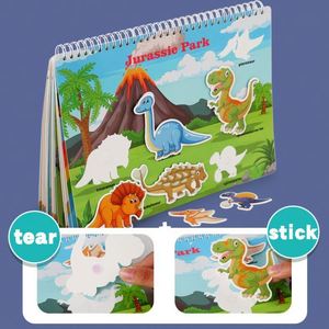 Libro de Actividades Montessori para Niños de 4 a 8 Años, Aprendizaje Preescolar en Casa, Animales, Dinosaurios - Product Image 4