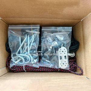 <span class=keywords><strong>Camping</strong></span> Auvent Extension Coupe-Vent Métal Poulie Corde Voiture Convertible Ascenseur Corde Tendeur Réglable Tente Élastique Corde À Cliquet - Product Image 6