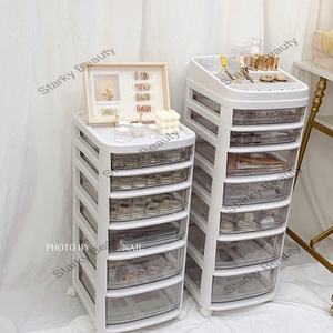 Organizzatore per Trucchi in Acrilico <span class=keywords><strong>Trasparente</strong></span> Durevole con Cassetti per Uso Domestico e Professionale - Product Image 2