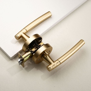 Filta sự riêng tư hình ống Vòng Matt đòn bẩy màu đen tay nắm cửa mỹ phòng tắm xử lý Ổ khóa cửa - Product Image 3