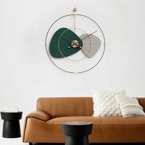 Mandelda Handmade Nordic Style Metal <strong>Clock</strong> Wall Art Home Decor Iron Circle Ring Simple Modern <strong>Clock</strong> <strong>for</strong> Living Room Art - Product Image 1