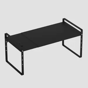 أطباق بإطار مزدوج الطبقة قابل للتعديل ارتفاع قابل للتكديس لتخزين الأحذية داخل خزانة الملابس خزانة خزانة للمطبخ - Product Image 1