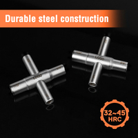 Jeu de clés manuelles à double extrémité 4 voies 1/4" 9/32" 5/16" 11/32" (lot de 2) pour robinets et vannes