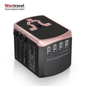Wontravel más 4.6A salida adaptador <span class=keywords><strong>de</strong></span> viaje <span class=keywords><strong>de</strong></span> macho <span class=keywords><strong>de</strong></span> 4 USB cargador universal <span class=keywords><strong>de</strong></span> energía adaptador <span class=keywords><strong>de</strong></span> enchufe - Product Image 1