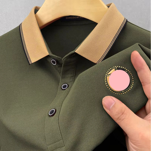 เสื้อเชิ้ตผู้ชาย <span class=keywords><strong>WL</strong></span> รุ่นปี 2025 ผ้าทอเนื้อนุ่มสบาย เป็นมิตรต่อสิ่งแวดล้อม เหมาะสำหรับฤดูร้อน ปักลายเรียบง่าย แขนสั้น ทรงหลวม ปกเสื้อแบบปกเชิ้ต - Product Image 5