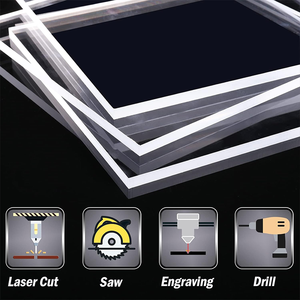 Lastra Acrilica Trasparente 12x16 <span class=keywords><strong>in</strong></span> <span class=keywords><strong>Plexiglass</strong></span> Colato Ideale <span class=keywords><strong>per</strong></span> Progetti Artigianali, Insegne, <span class=keywords><strong>Teche</strong></span> e Scatole di Copertura - Product Image 4
