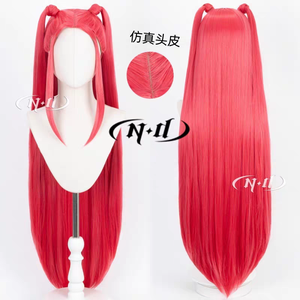 Peluca de Cosplay de KPOP de la Nueva Película Demon Hunters de Rumi Mira Zoey al por Mayor, Cabello Sintético Lacio de Fibra de Alta Temperatura Marrón Claro - Product Image 4