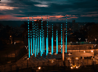 Poste Cónico de FRP de 14 m, Translúcido y Luminoso, con Certificación ISO
