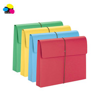 Papelería ecológica de alta calidad azul 350gsm papel de cartón prensado documento cartera carpeta de archivos productos de relleno