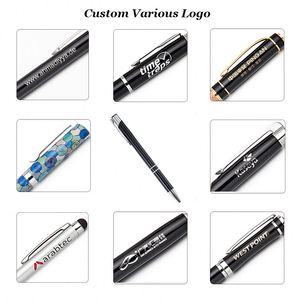 Stylo publicitaire personnalisé avec logo, encre noire, stylo à bille pour entreprise, cadeau promotionnel, papeterie, stylo à bille en métal - Product Image 4