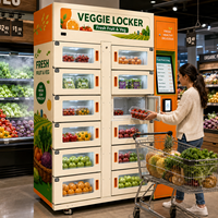 Winnsen School gekoelde fruitkast QR-code voor cafetariaproducten