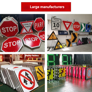 ODM Fabricant Panneau d'affichage à LED étanche IP65 en aluminium Flèche de signalisation de trafic extérieur pour avertissement routier Pas de stationnement Route lente - Product Image 6