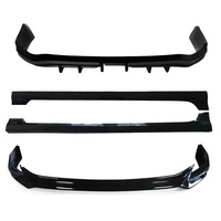 Kit bodi mobil plastik untuk Toyota Corolla, 2019-2021, Kit bodi mobil plastik ABS dengan bibir depan belakang, penahan benturan, kait derek