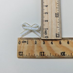 ริบบิ้นซาตินสีขาวขนาดเล็กงานแฮนด์เมดจากโรงงานจีนสำหรับเครื่องประดับชุดชั้นในและของตกแต่งของขวัญ - Product Image 3