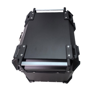 Boîte de transport noire en alliage d'aluminium pour moto, boîte supérieure pour la queue de moto, 55L - Product Image 3