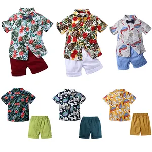 2023 kaus lengan pendek motif populer kasual nyaman pakaian anak-anak grosir pakaian anak laki-laki baju anak-anak