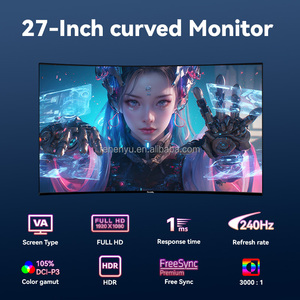 新型ローブスキーeスポーツ曲面コンピューターモニター27インチ240Hz 1920x1080ブルーライトカット超クリアMVAパネル12ms - Product Image 3