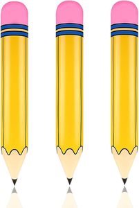 Grosir 3 buah/pak <span class=keywords><strong>PVC</strong></span> mainan pensil tiup kelas terinspirasi kembali ke pesta sekolah balon bentuk pensil kelas - Product Image 3