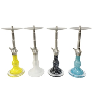 Shisha hookah en acier inoxydable et verre, nouveau modèle, prix d'usine, <span class=keywords><strong>allemagne</strong></span>, <span class=keywords><strong>chicha</strong></span> pour fumer - Product Image 1