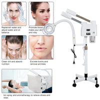 Vapeur faciale avec lampe grossissante 5X Vapeur faciale 3 en 1 pour Salon Spa Beauté Fovnci