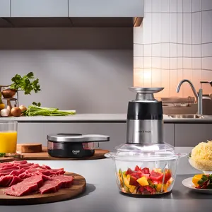 2022 Kitchen Electric Food Chopper-Versátil com aço inoxidável Bowl