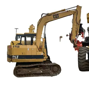 Escavatore CAT 0.3 usato CAT E70B CAT 7Ton piccolo escavatore usato in vendita