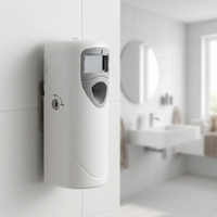 Distributeur d'aérosol numérique LCD blanc/gris 250 ml, distributeur automatique d'aérosol programmable