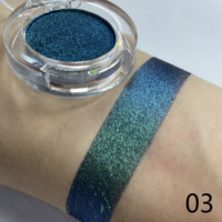 Haute Pigment Chrome Fard À Paupières Poudre Peau Foncée Ton Private Label Étanche Shimmer Finition Maquillage Ombre À Paupières Crème Palette