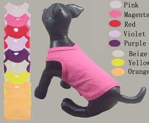 Camiseta sin Mangas con Cuello en V de Algodón para Perros, Varios Colores, Talla XS, Camisetas Clásicas de Verano para Perros, Ropa para Mascotas - Product Image 3