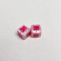 Handgeschilderde fruit-acryl vierkante focal beads vijfpuntige ster kraal pen accessoires DIY handgemaakte telefooncharms & tas hanger